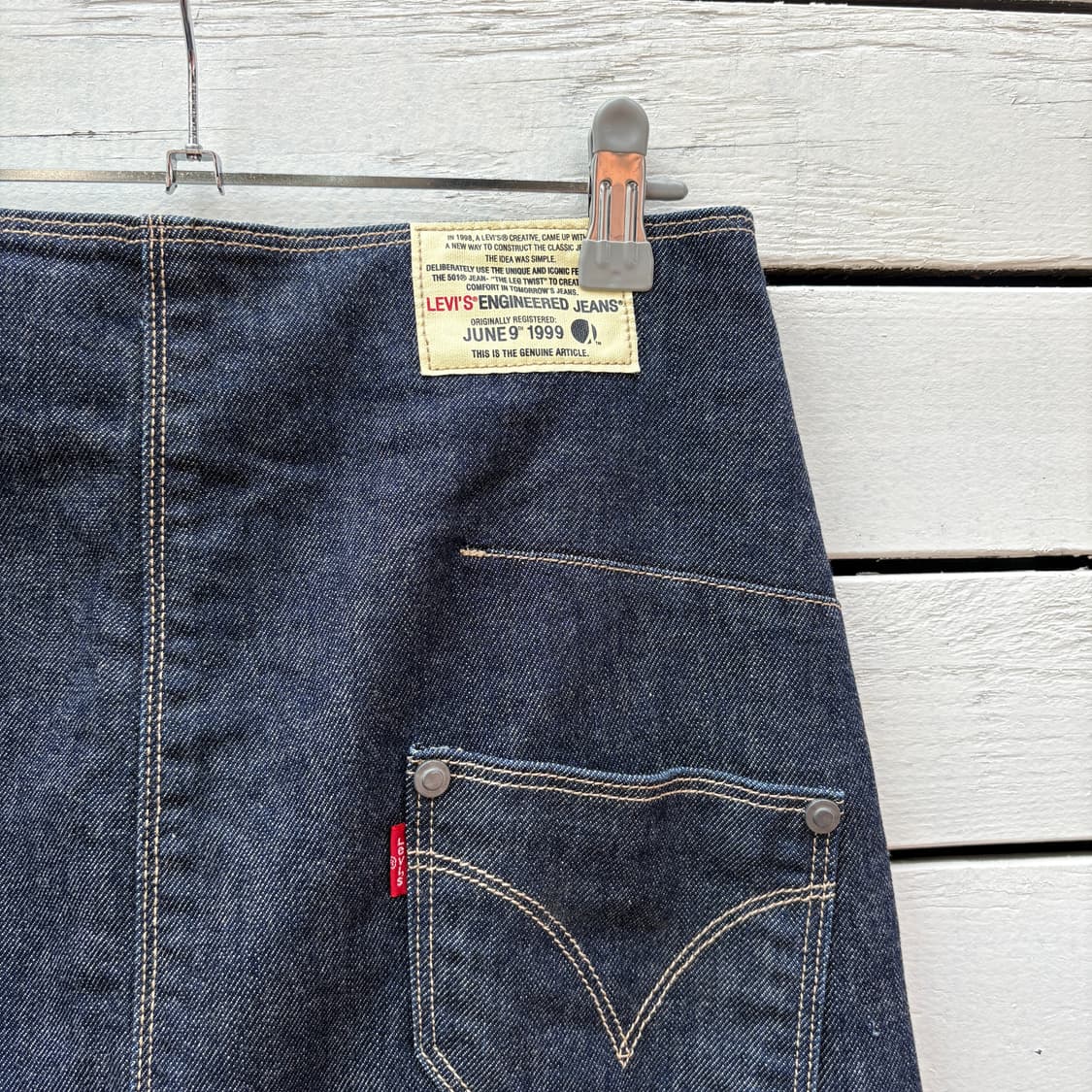 Levi’s 리바이스 엔지니어드진 랩 데님 스커트 상품이미지5