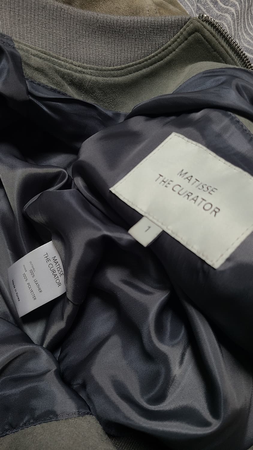 마티스 더 큐레이터 이태리 고트 스킨 스웨이드 봄버 1size 상품이미지3