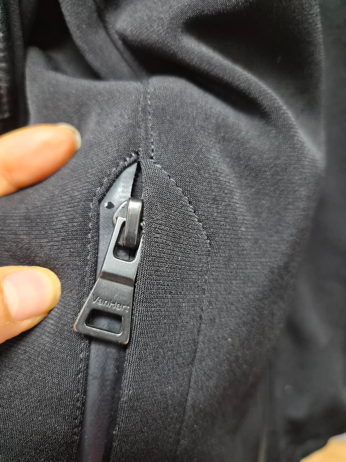 반하트 디 알바자(VanHart di Albazar) 스판가죽 블루종 상품이미지3