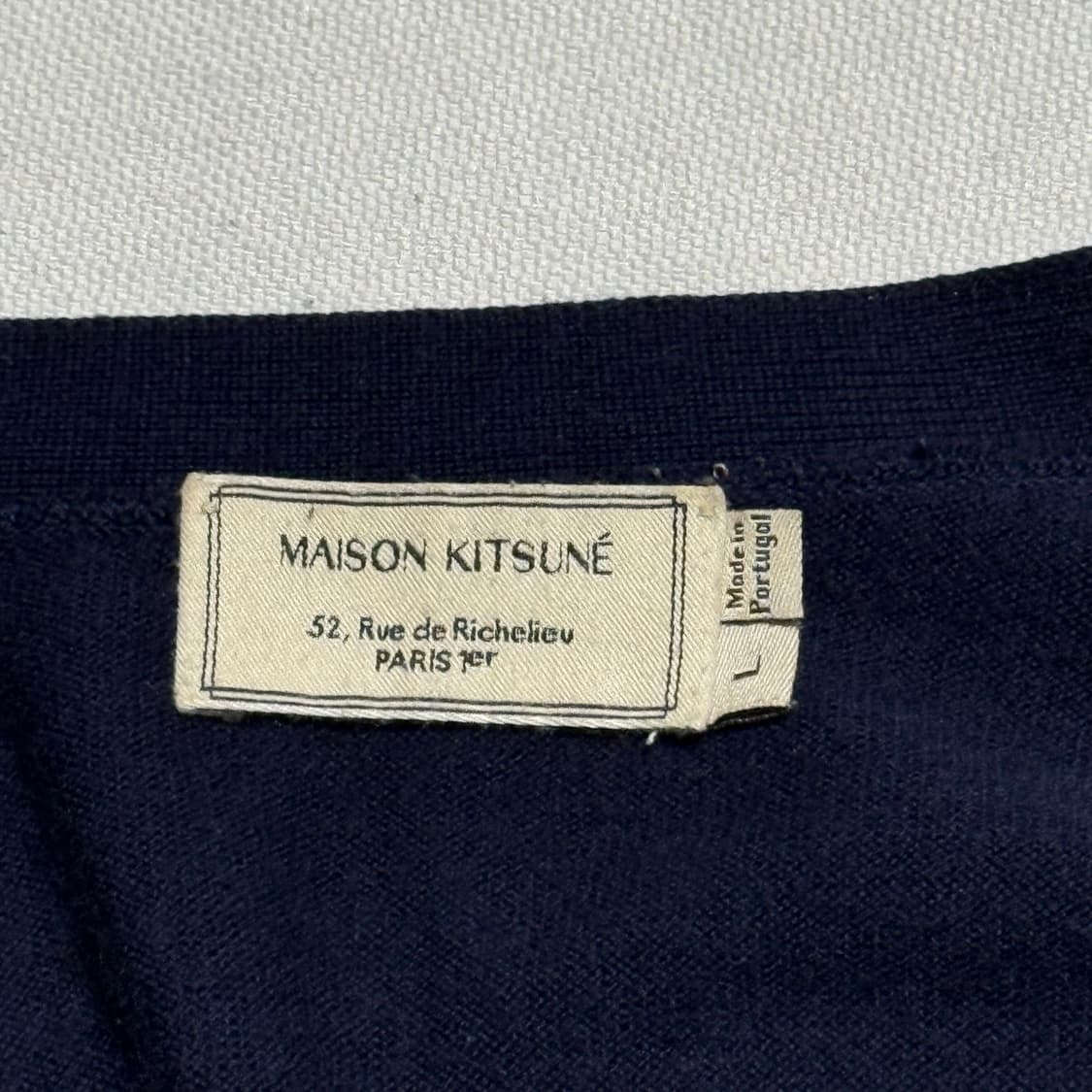 L 메종키츠네 프랑스 여우로고 가디건  상품이미지4