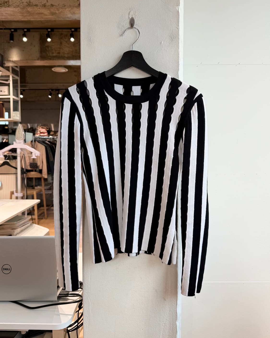 알렉산더 왕 블랙 화이트 스트라이프 니트  상품이미지2