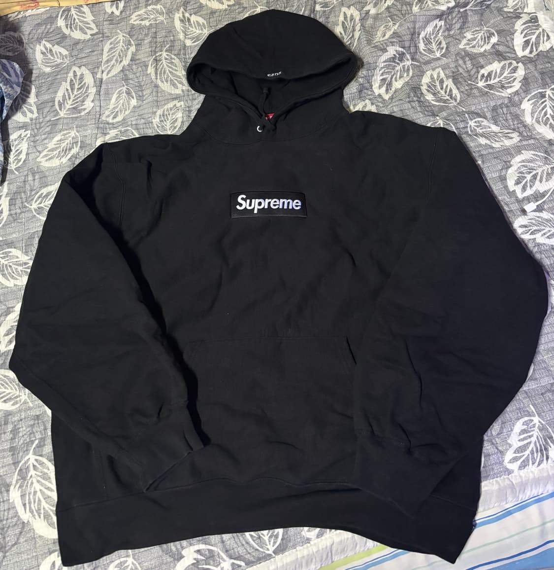 [XL] 슈프림 23fw 박스로고 후드 티셔츠 블랙 상품이미지1