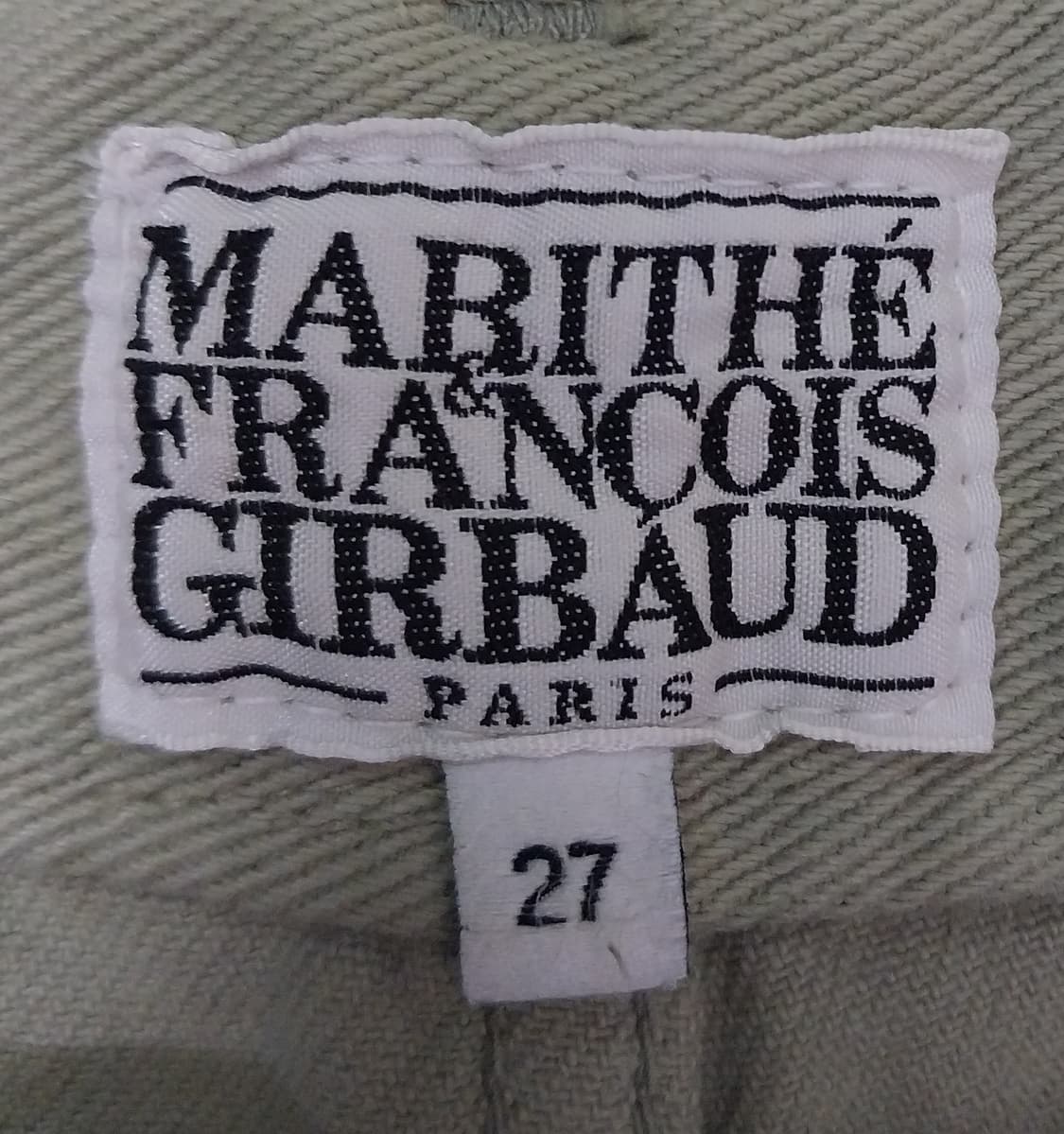 마리떼 프랑소와 저버 올리브 면팬츠 27사이즈 상품이미지2