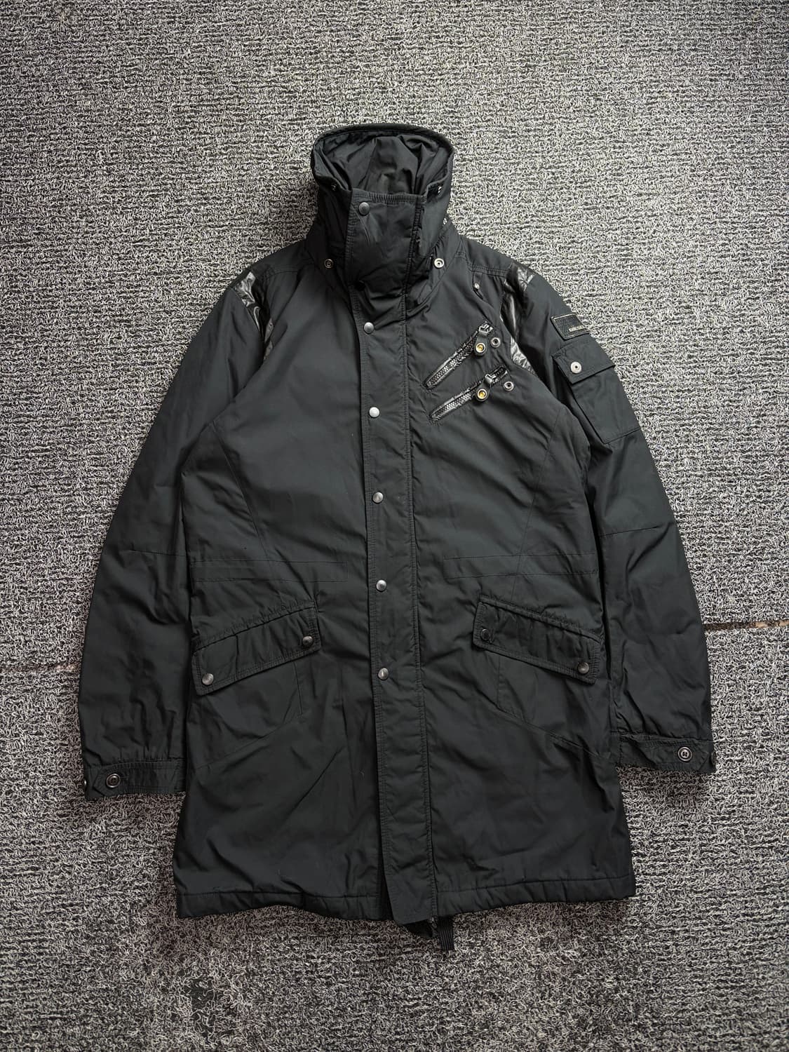 00s 디젤 해체주의 투웨이 하이넥 패치로고 야상 2765 상품이미지2