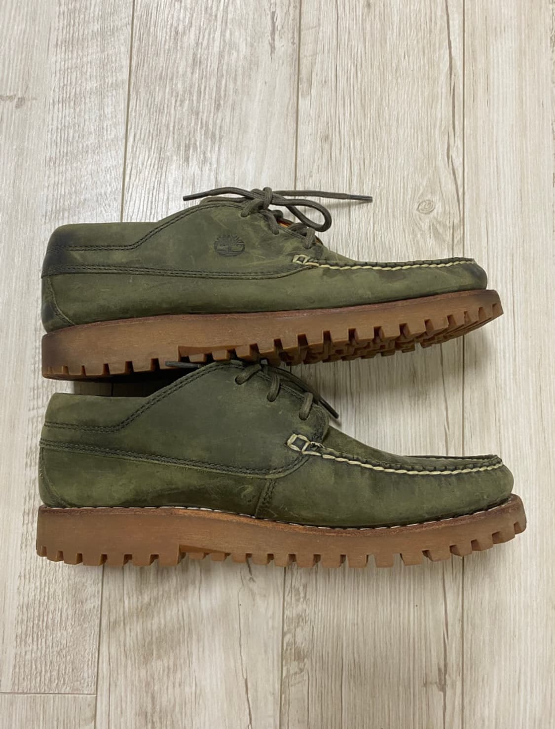 팀버랜드 3아이 보트슈즈 그린 상품이미지3