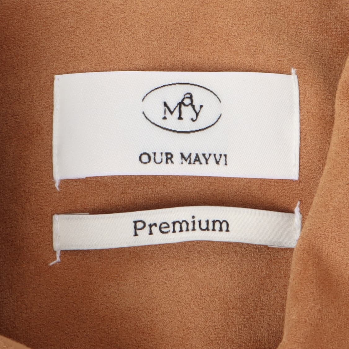 Maybi 메이비 스웨이드 세무 크롭 블루종 자켓 상품이미지8