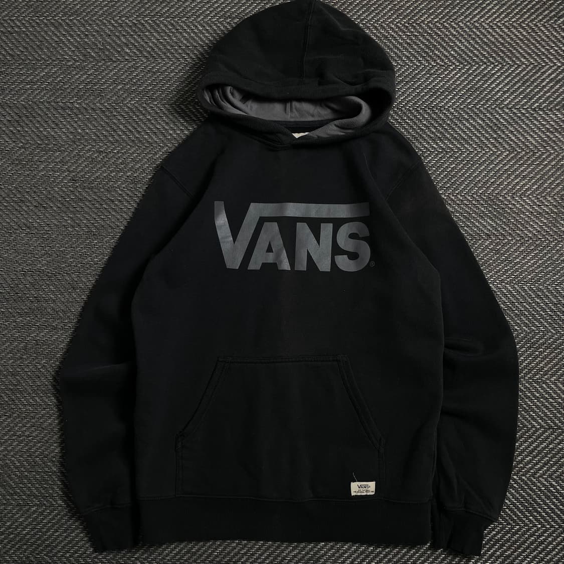 반스 빅로고 박시핏 후드 티셔츠 블랙o 4708 상품이미지1