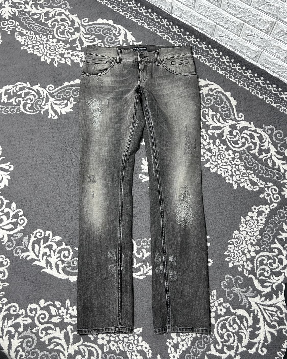 돌체앤가바나 디스트레스드 스트레이트 데님 상품이미지2