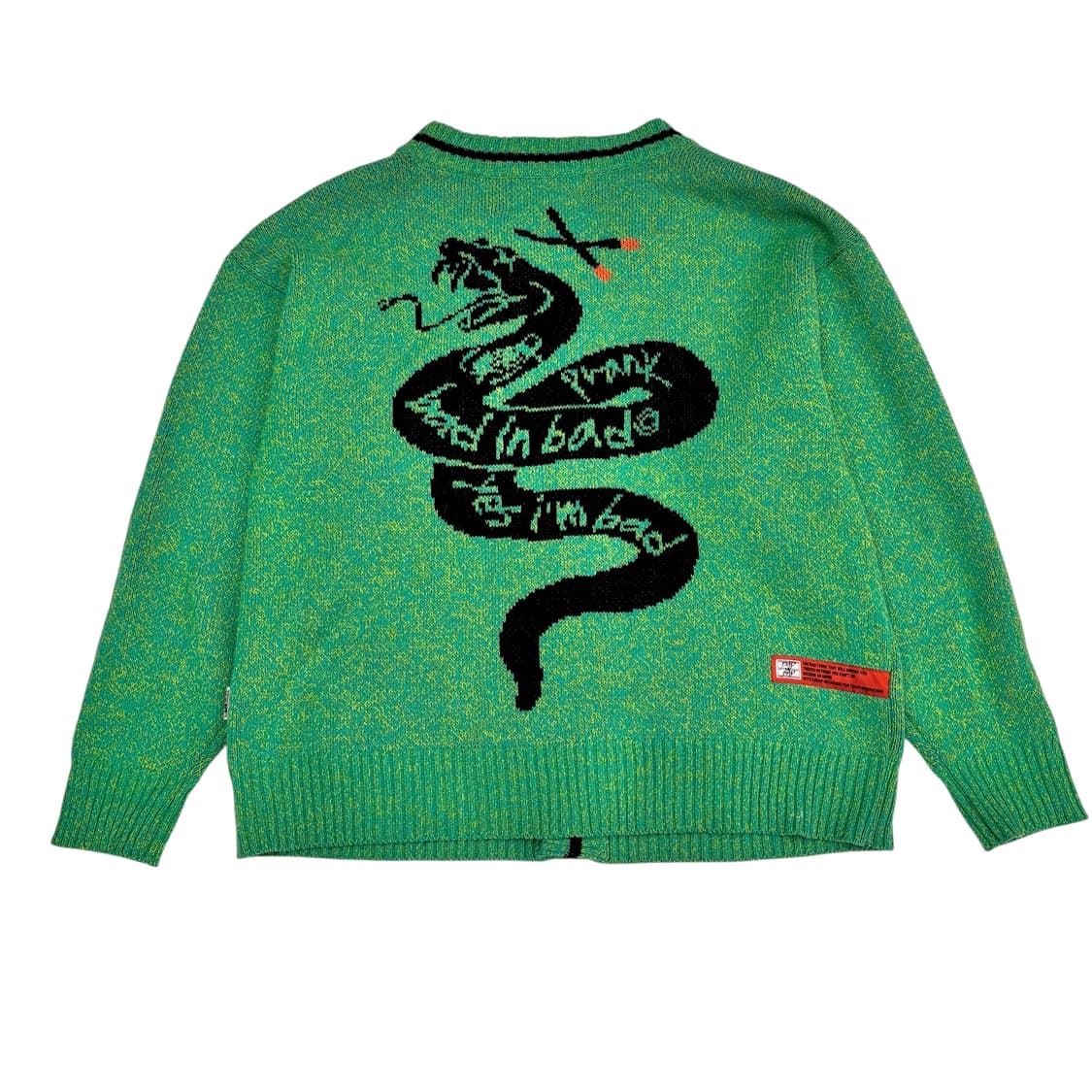 배드인배드 스네이크 자카드 가디건 상품이미지5