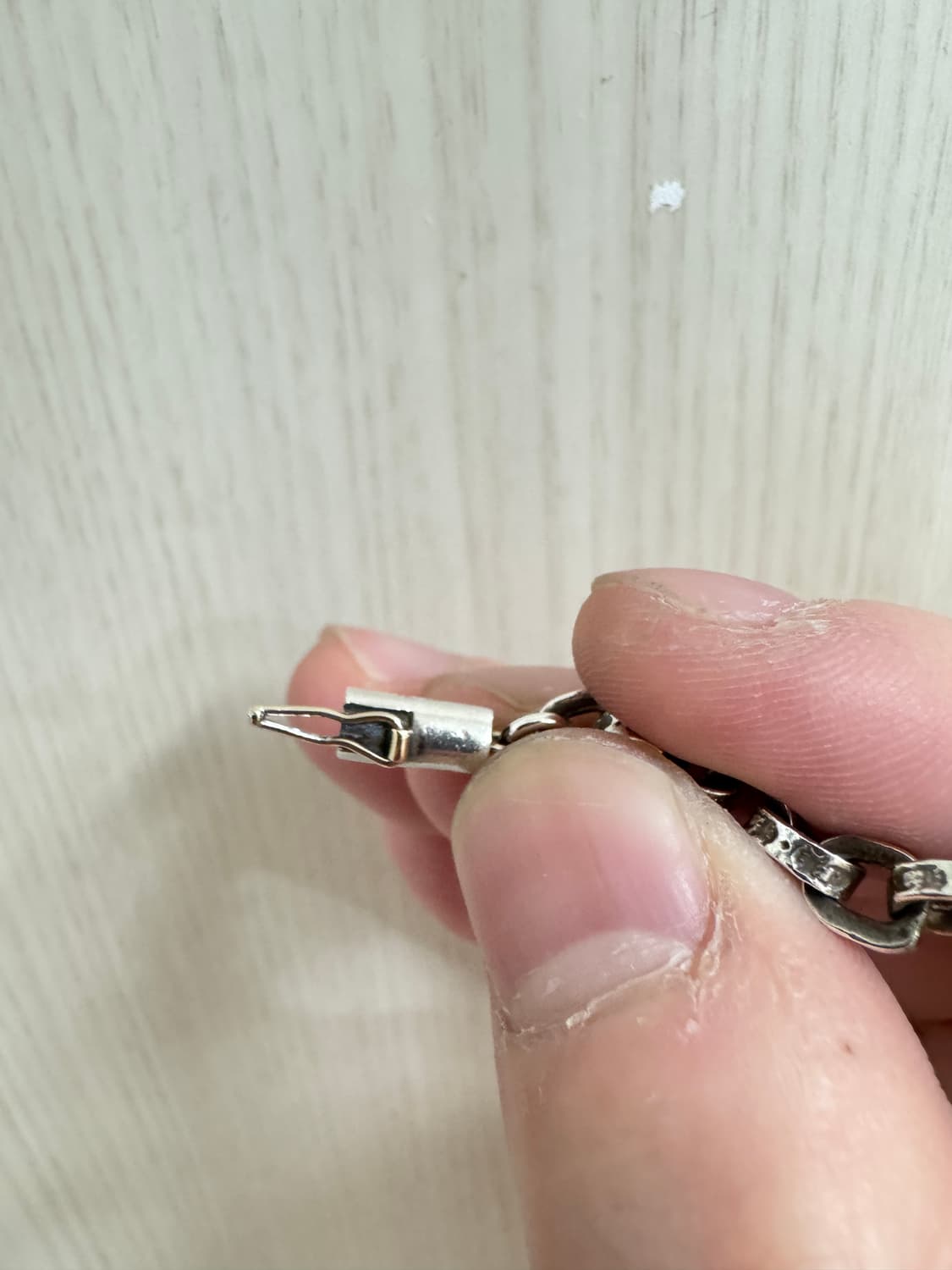 크롬하츠 페이퍼체인 팔찌 7인치 상품이미지5