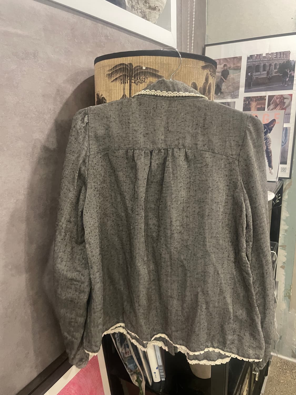 glaukos 헤링본 블라우스 상품이미지3