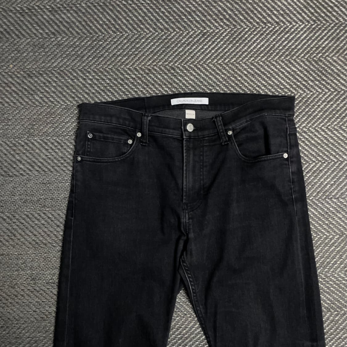 캘빈클라인 슬림핏 흑청 데님 팬츠o 5168 상품이미지3