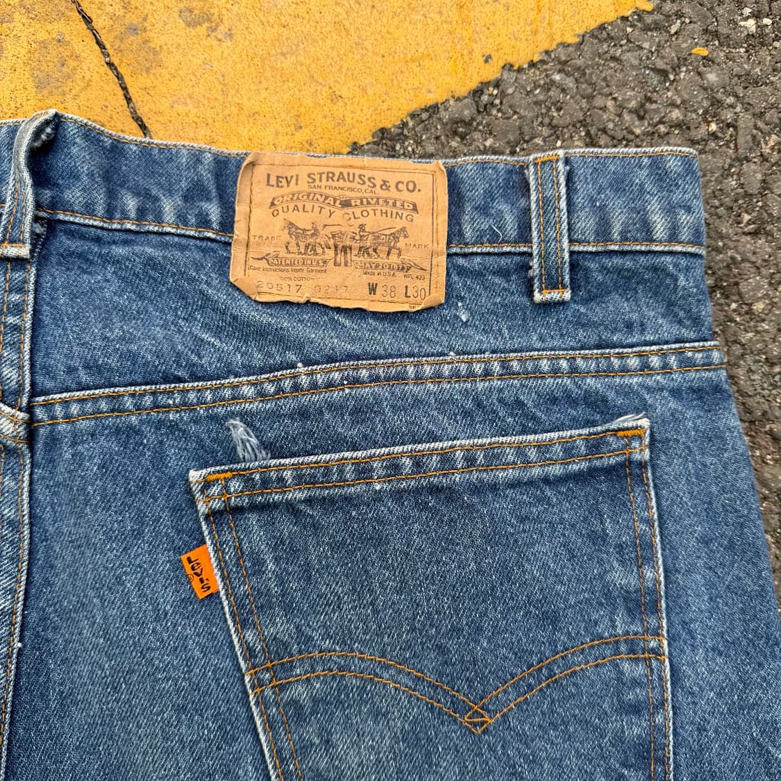 80s 빈티지 리바이스 517 부츠컷 오렌지탭 상품이미지7