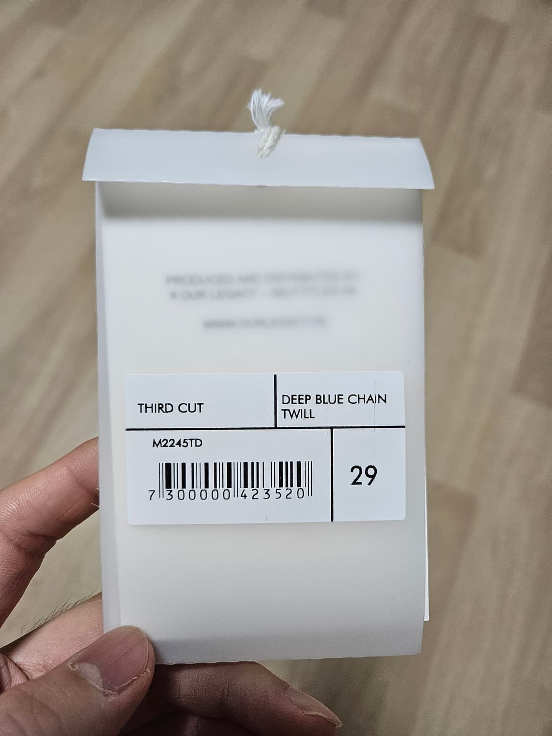 아워레가시 써드컷 딥블루 체인 트윌 상품이미지2