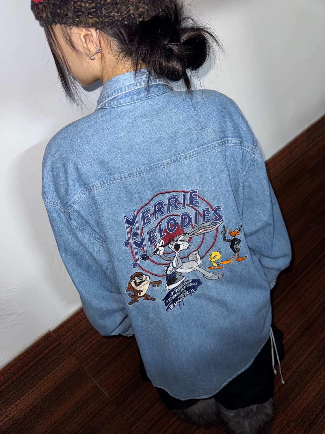 90’s 루니툰즈 데님셔츠 상품이미지7