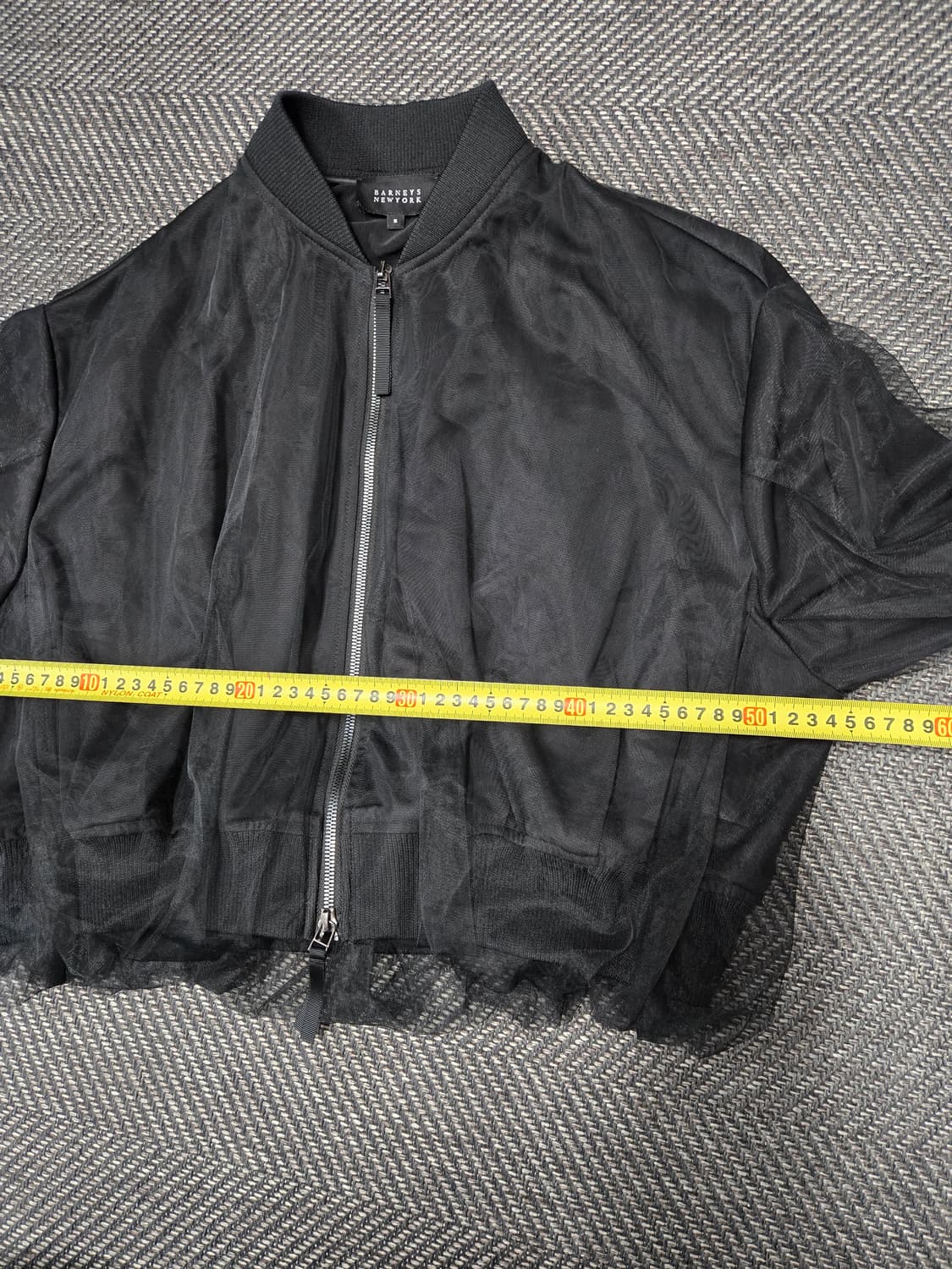 바니스뉴욕 25ss 시스루 봄버 자켓 블랙 상품이미지7