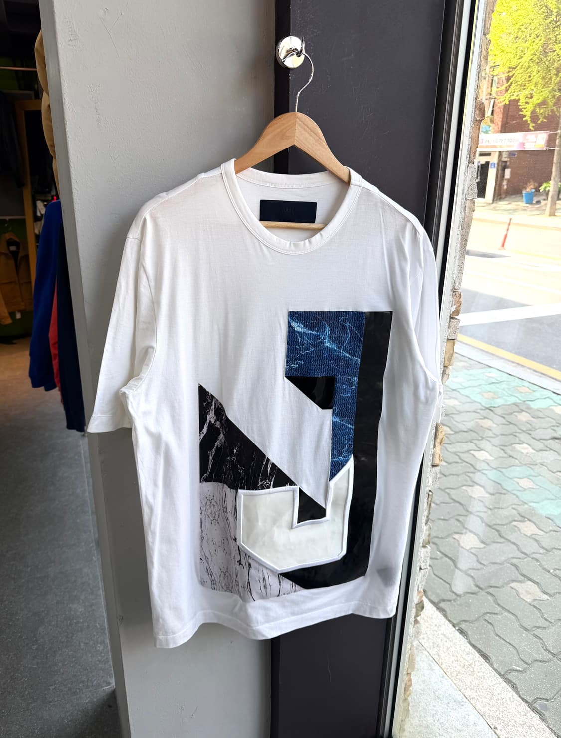 46/ 준지 빅로고 오버핏 라운드 반팔 상품이미지2