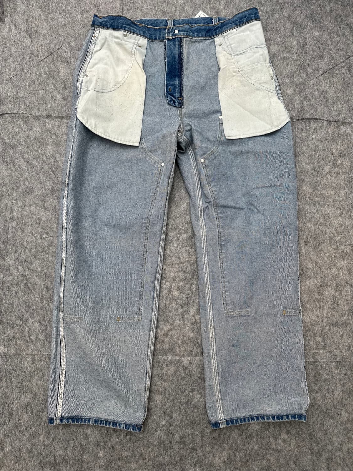 [36X30] 칼하트 B73 DST 더블니 데님 팬츠 던가리핏 상품이미지9