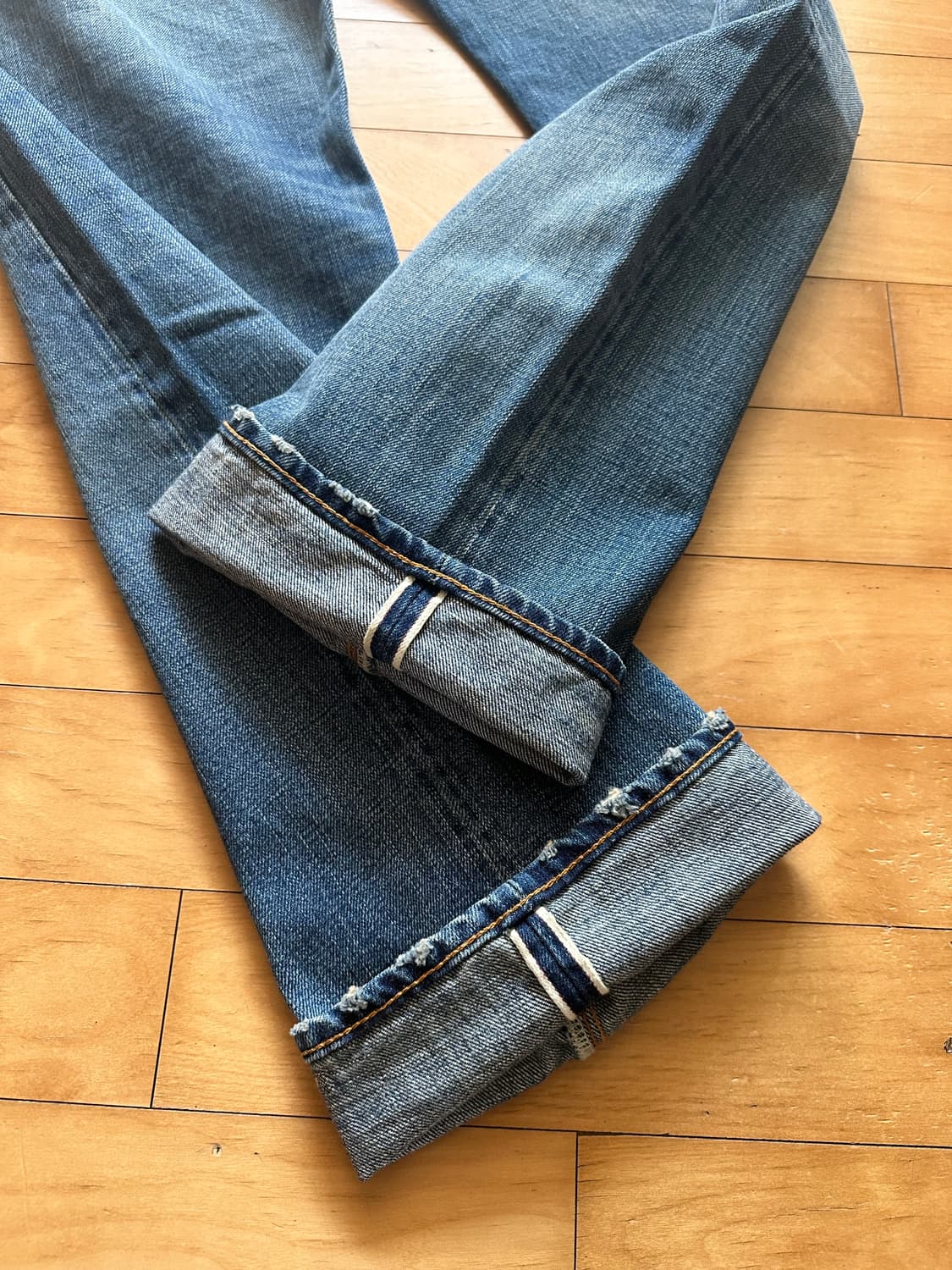 RRL 스트레이트 핏 힐스뷰 셀비지진 32-32 새상품 상품이미지10