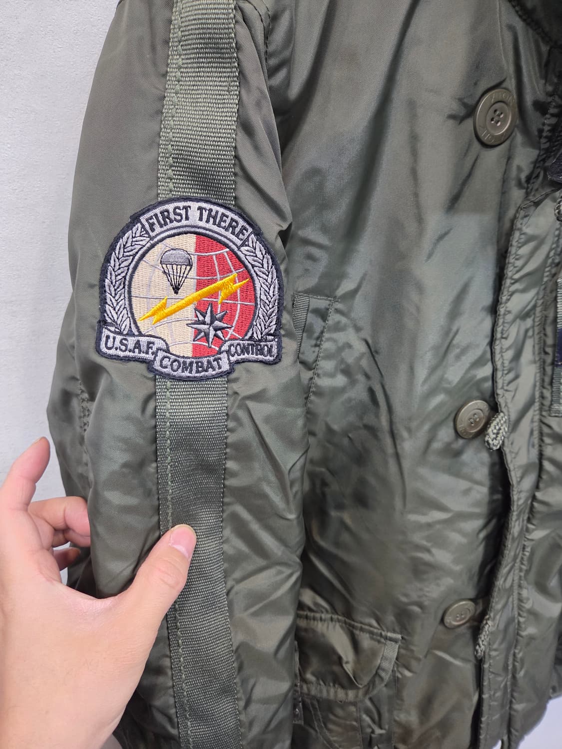 X tonz 인더스트리즈 밀리터리 야상 패딩자켓 L 상품이미지4