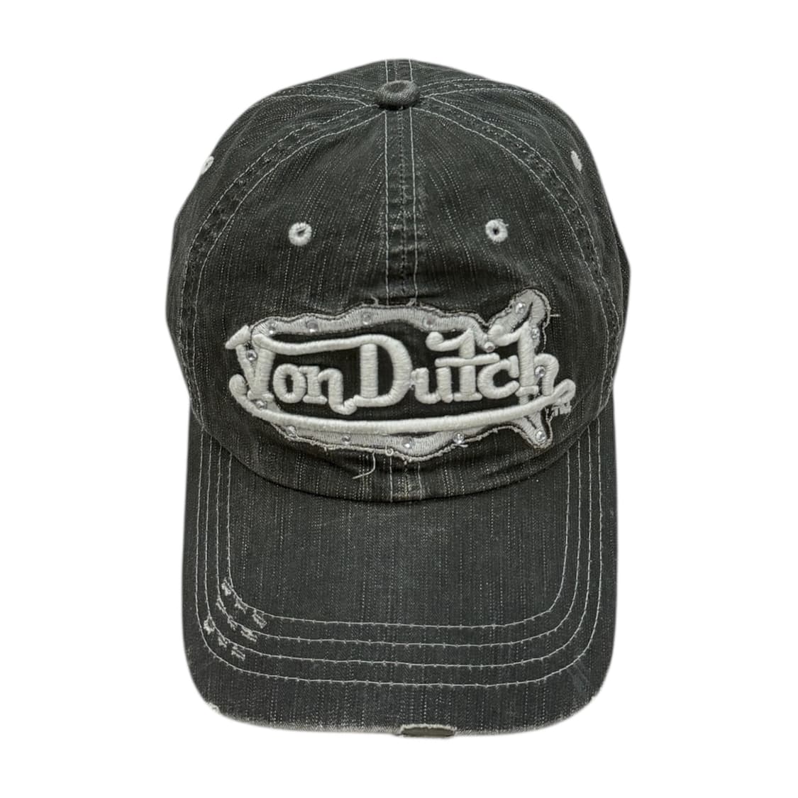 본더치 빈티지 그런지 데미지 워싱 펑크 Y2K 볼캡 모자 상품이미지1