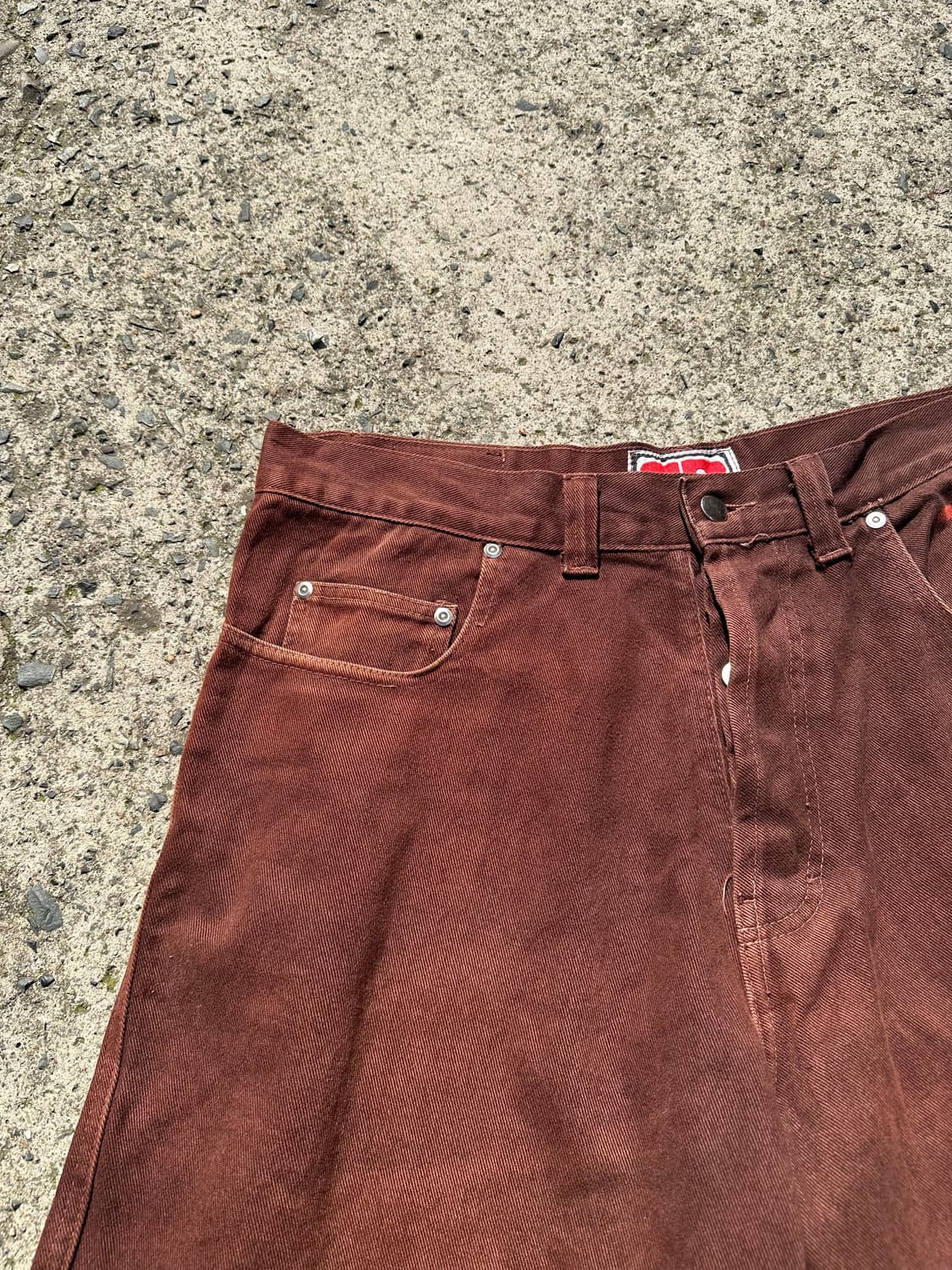 Prime brown denim washed bermuda pants 상품이미지7
