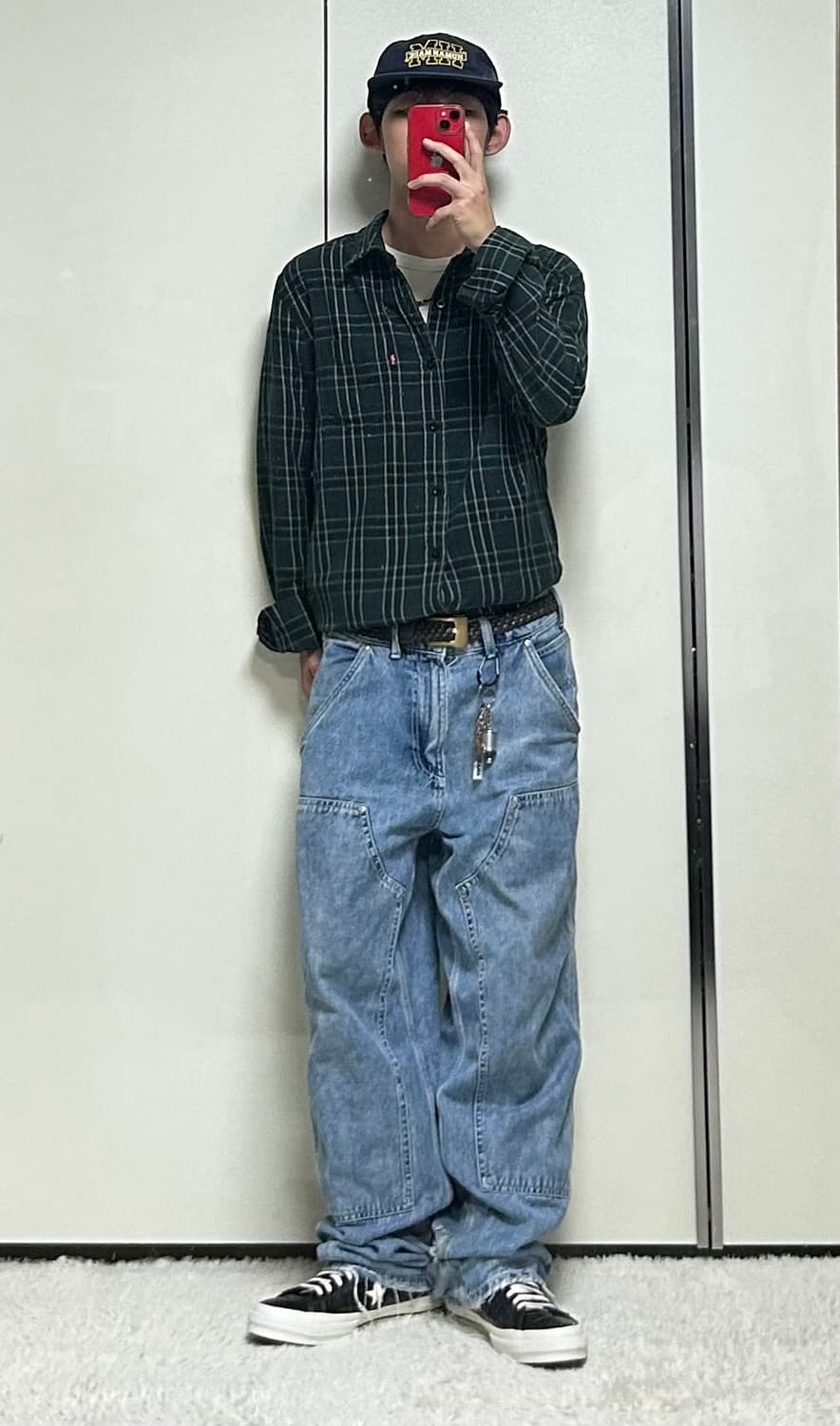 리바이스 체크 플란넬 셔츠 (M) 상품이미지5