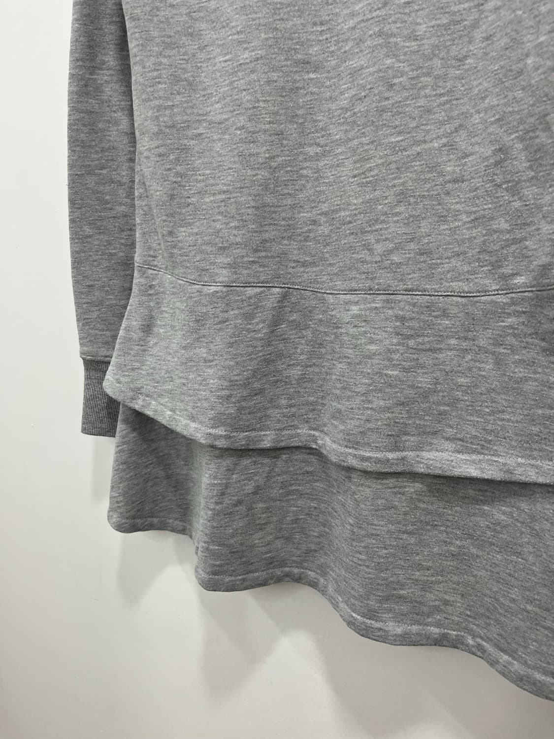 Play boy 로고 자수 캉캉 레이어드 롱후드집업 상품이미지10