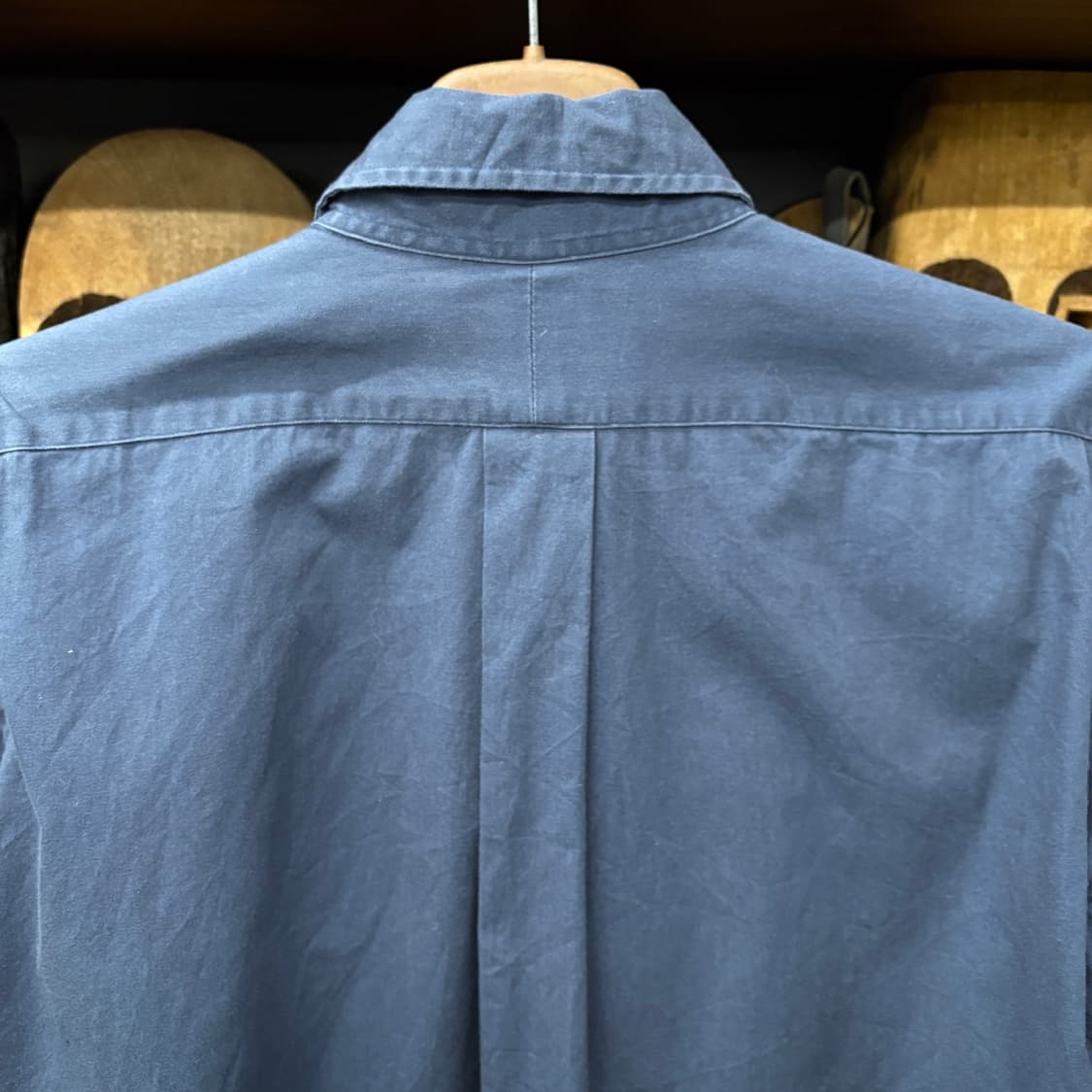 90s 폴로 랄프로렌 레드포니 헤비코튼 솔리드 오버셔츠 네이비 N335 상품이미지6