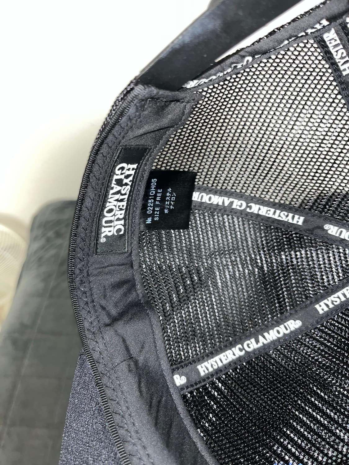 히스테릭글래머 다이너마이트 엔젤패치 올 메쉬 캡 블랙 상품이미지4