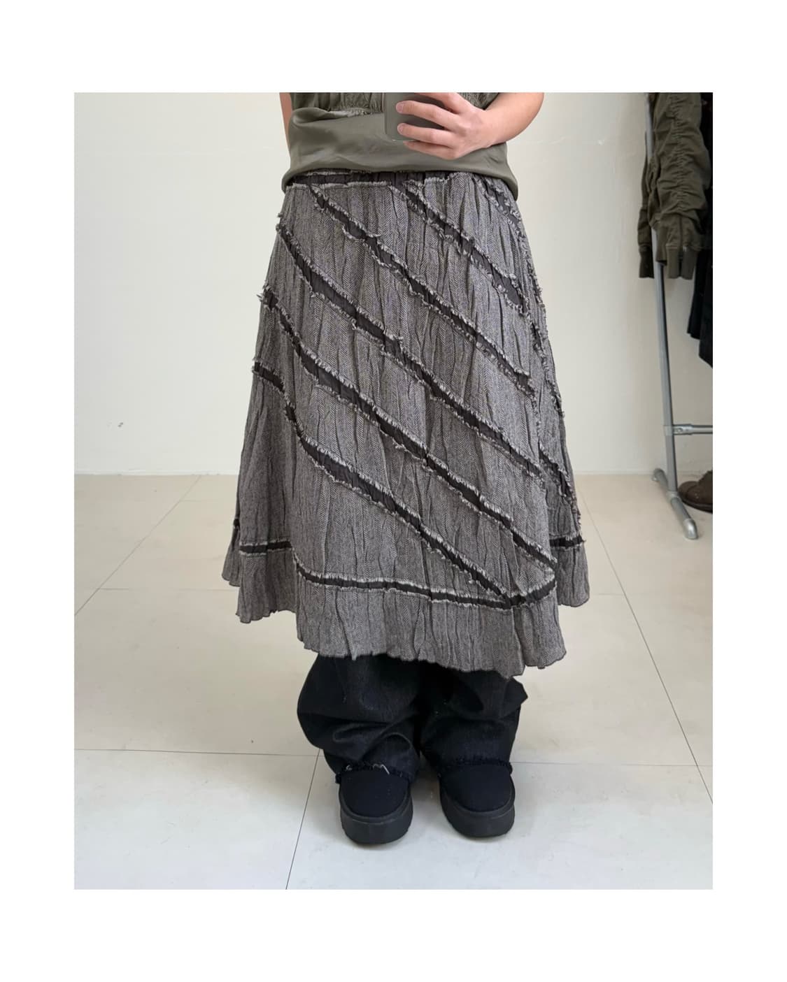 빈티지 울 스커트 상품이미지2