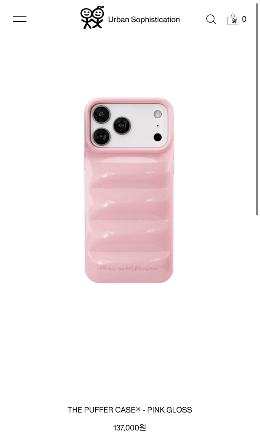 어반소피스티케이션 THE PUFFER CASE 아이폰16 상품이미지1