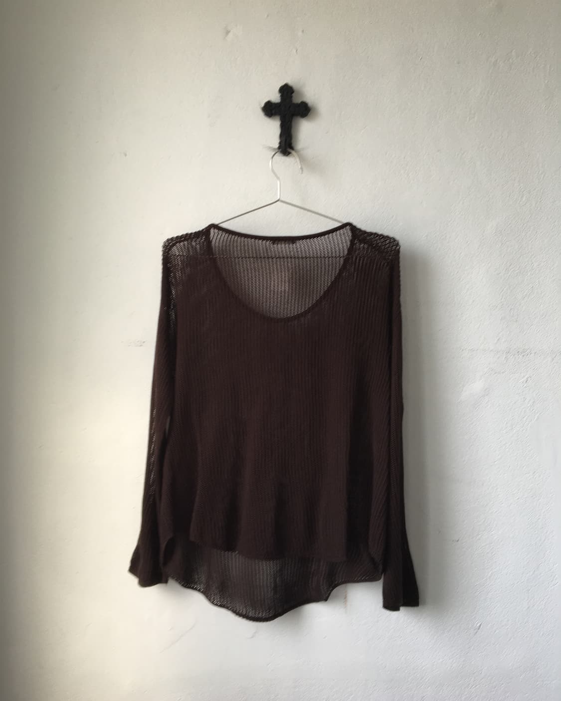 Brown punching knit 상품이미지3