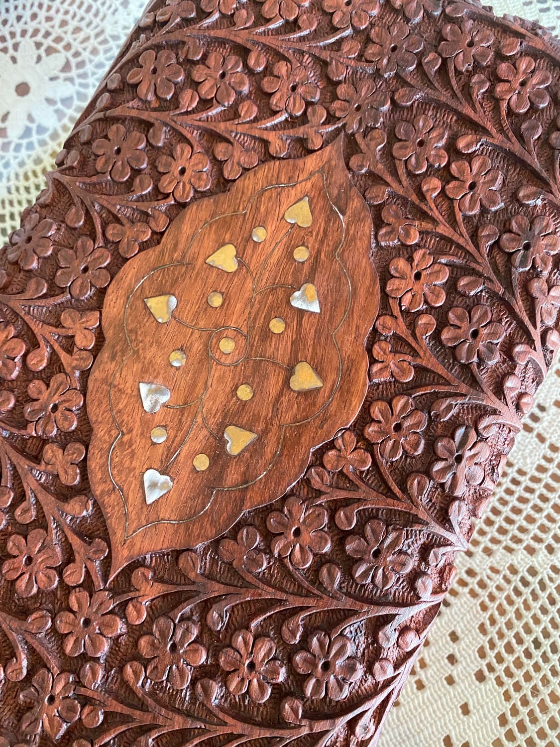 핸드카빙 빈티지 우드 보석함 상품이미지2