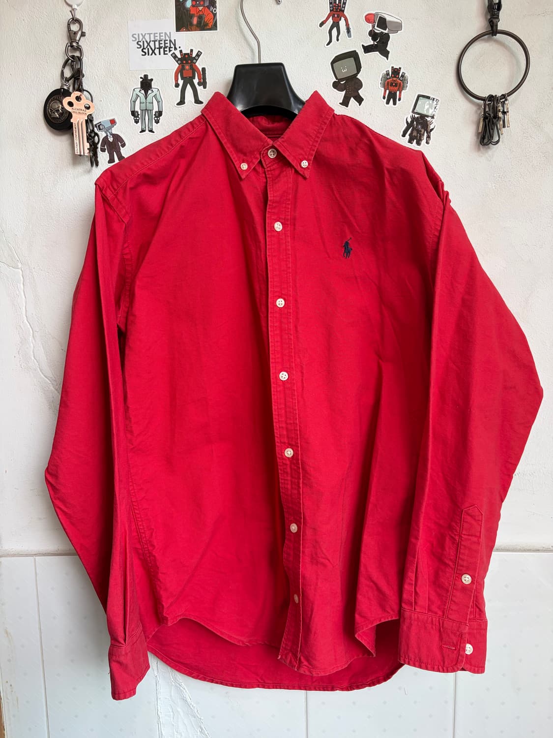 폴로랄프로렌 빨간색 셔츠 XL 상품이미지1