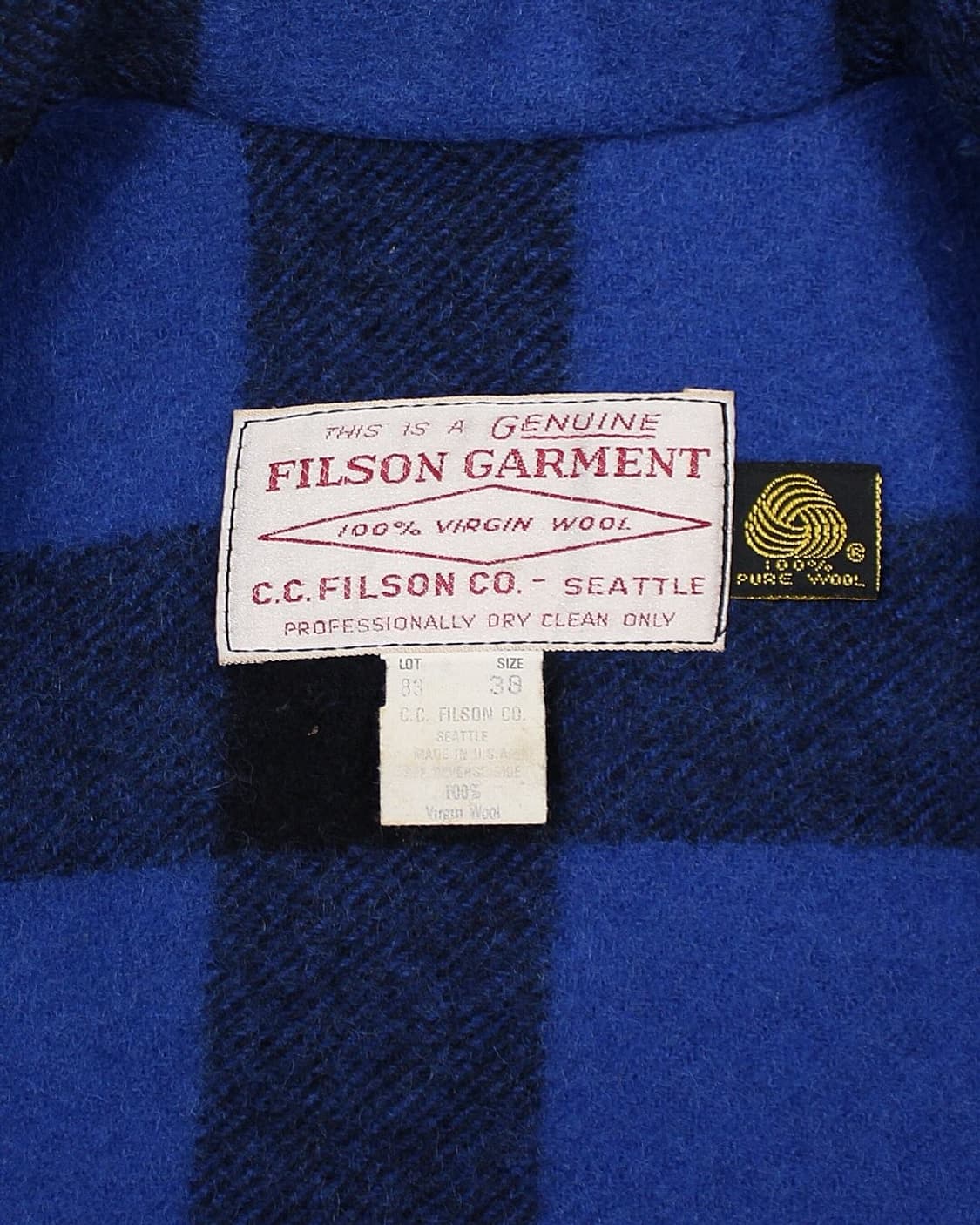 필슨 더블 매키노 버진 울 크루저 자켓 미국제 상품이미지5