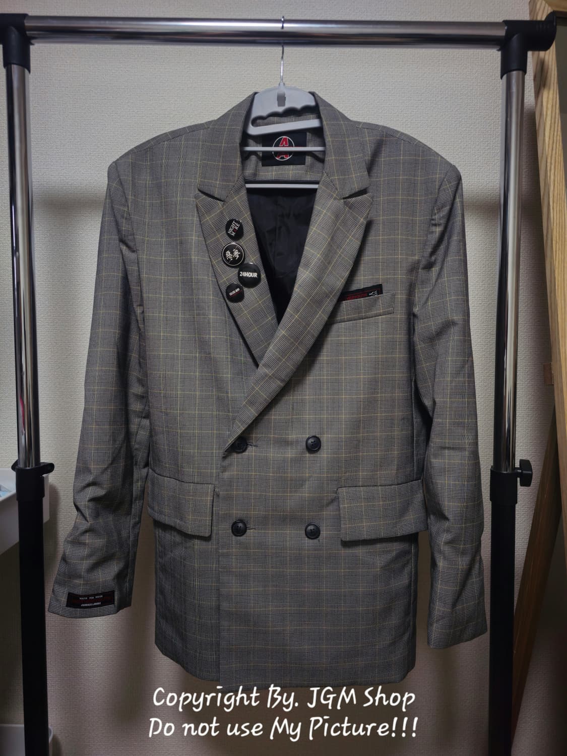 어나더유스 나이트메어 체크 수트 셋업 상품이미지2