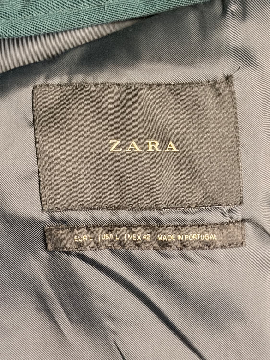 자라 맨 다크 그린 코트 L 상품이미지4