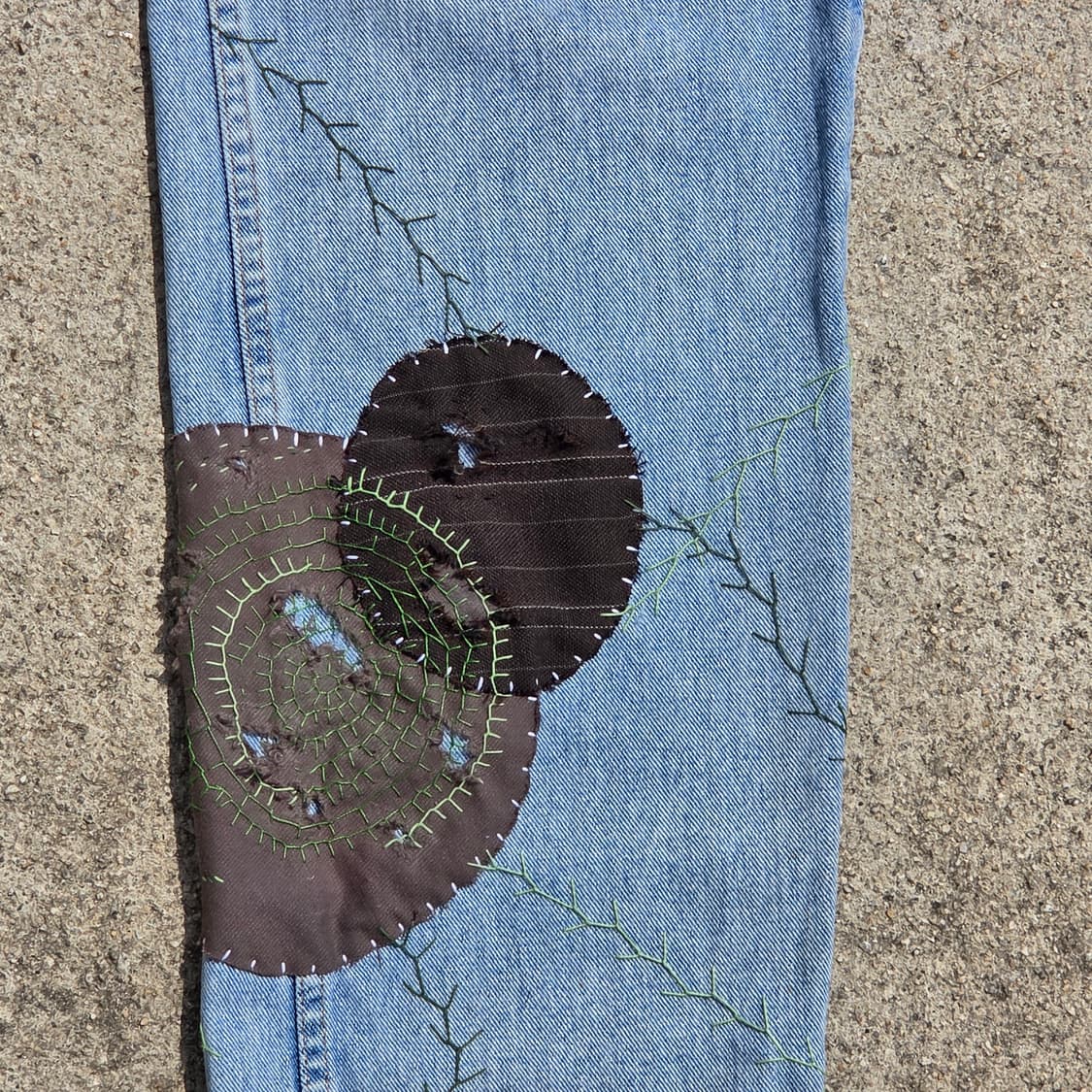 S.O/ 패치워크, 아플리케, 자수 커스텀 팬츠 상품이미지3