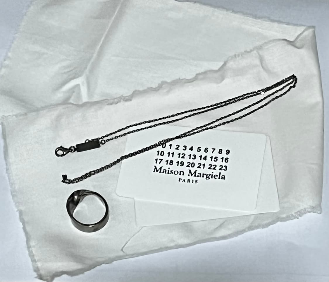 Margiela Twisted Number Ring Necklace 상품이미지2