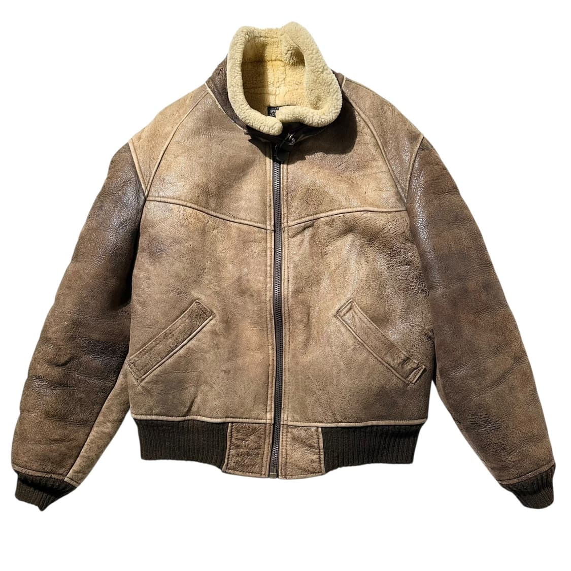 아비렉스 USA B-6 램스킨 시어링 무스탕 봄버 자켓 상품이미지3