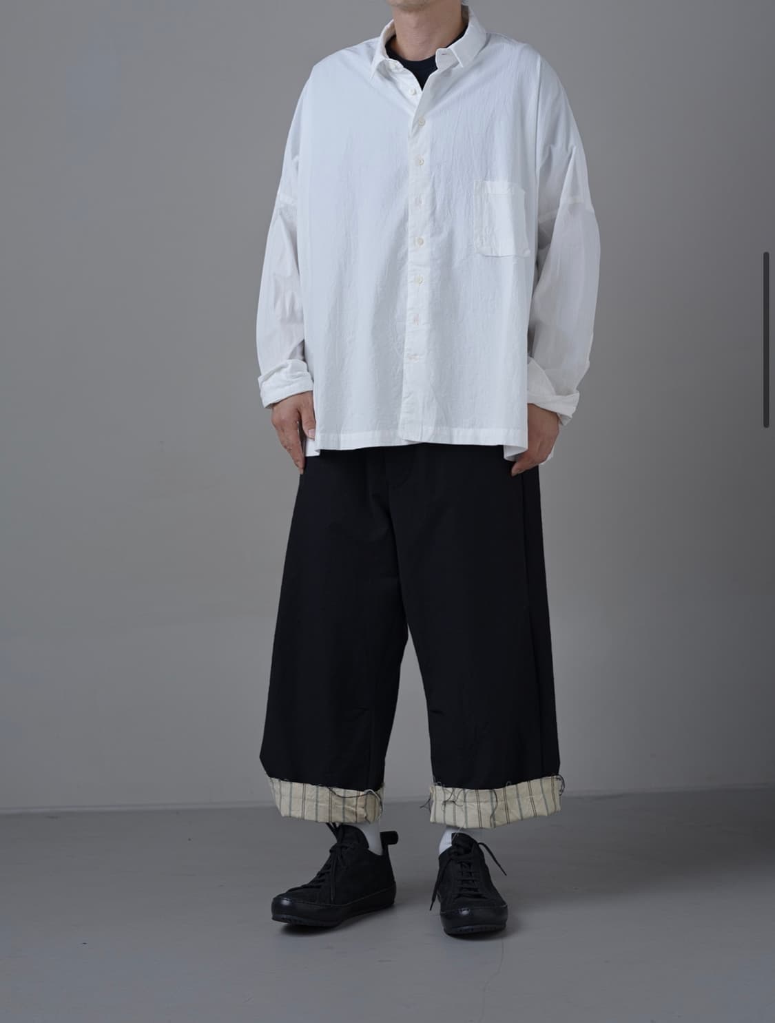 클라시카 컷 오프 볼드 스트레이트 트라우저 상품이미지2