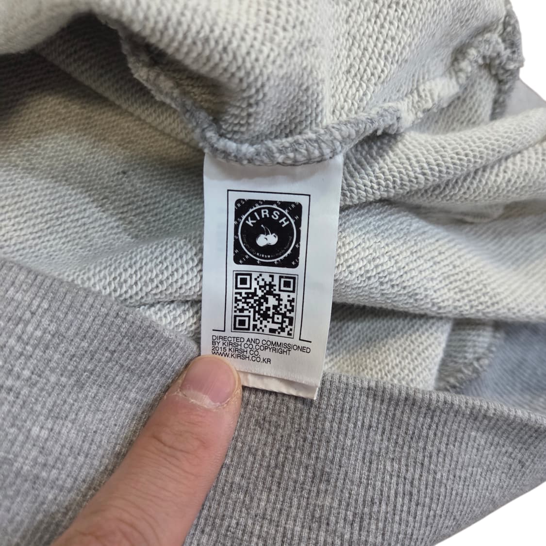 키르시 빈티지 맨투맨 그레이 상품이미지7