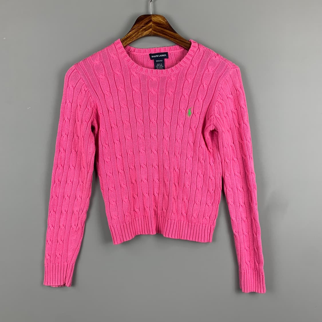 폴로 랄프로렌 핑크 꽈배기 니트 상품이미지2