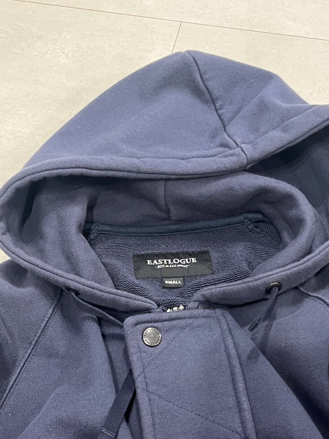 이스트로그 Eastlogue AF 네이비 후드 집업 S 상품이미지3