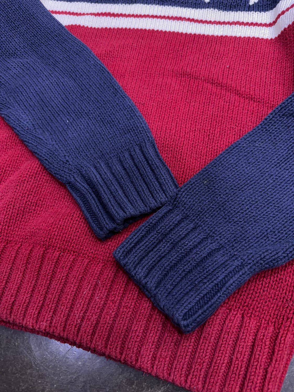 타미힐피거 스타 성조기 니트 스웨터 M 상품이미지7