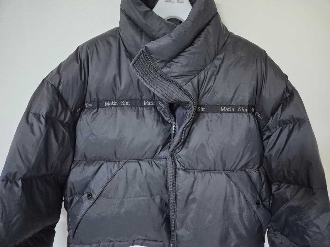 마뗑킴 테이핑 푸퍼 다운점퍼 블랙 S 상품이미지3