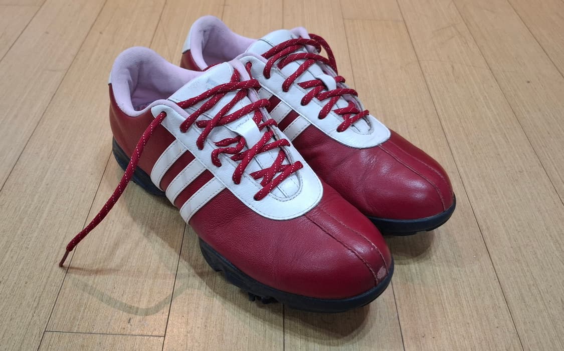 아디다스 여성 골프화 레드 245mm 상품이미지2