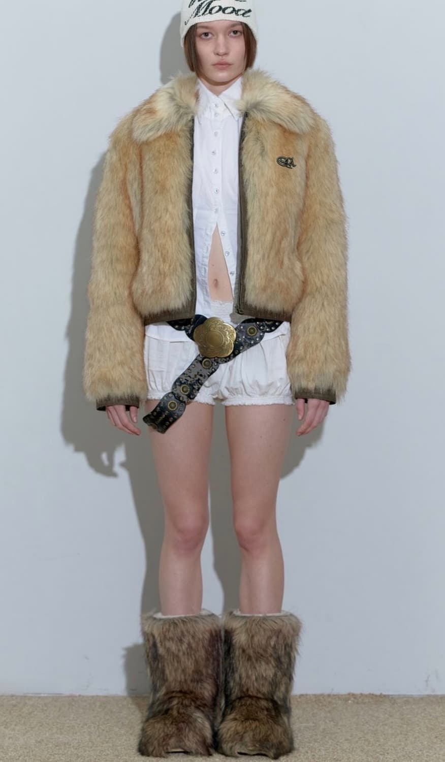 스컬프터 Faux Fur Grizzly Jacket Natural 상품이미지3