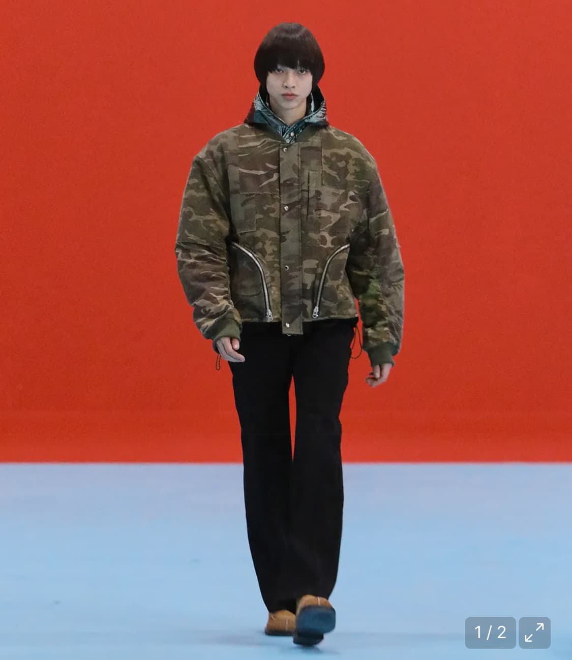 앤더슨 벨 카모 패치워크 퀄팅 봄버자켓 상품이미지7